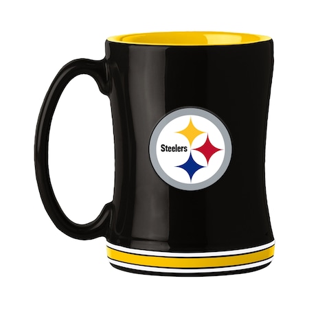 Logo Brands Pittsburgh Steelers 14oz Relief Mug 625-C14RM